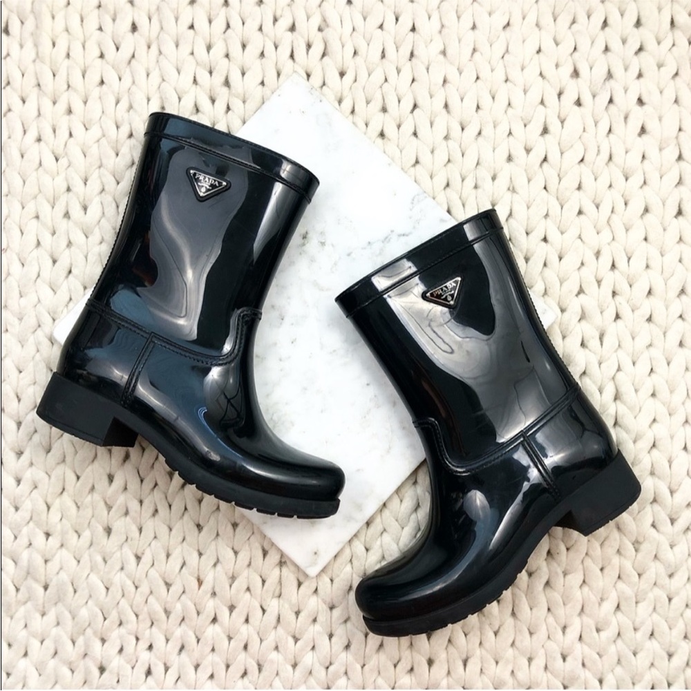 Prada Black Winter & Rain Boots